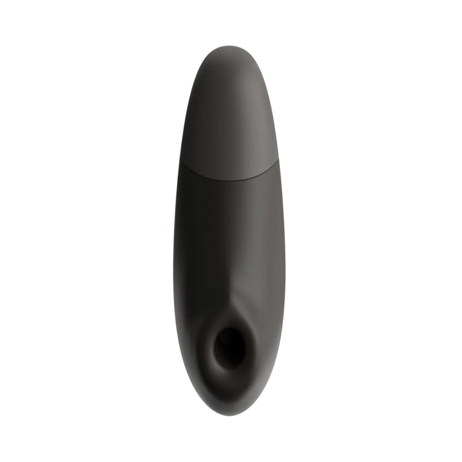 Face avant du Womanizer Enhance noir avec embout de stimulation sans contact, produit phare de la marque Womanizer en vente chez Oh My God'Z.