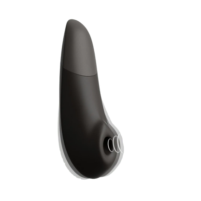 Stimulateur clitoridien Womanizer Enhance en coloris noir intense, technologie Air Pleasure brevetée pour un plaisir ciblé haut de gamme, disponible chez Oh My God'Z.