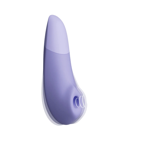 Stimulateur clitoridien Womanizer Enhance en silicone violet avec embout Air Pleasure, disponible chez Oh My God'Z, la boutique experte en sextoys haut de gamme.