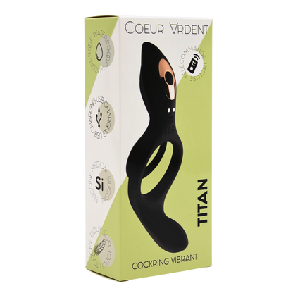 Coffret Titan cockring telecommande vue laterale, details techniques et caracteristiques produit - Oh My God'Z