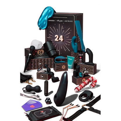 Calendrier de l'Avent erotique Luxury Magic Shiver 2026 avec sextoys noirs et accessoires bleus - Oh My God'Z
