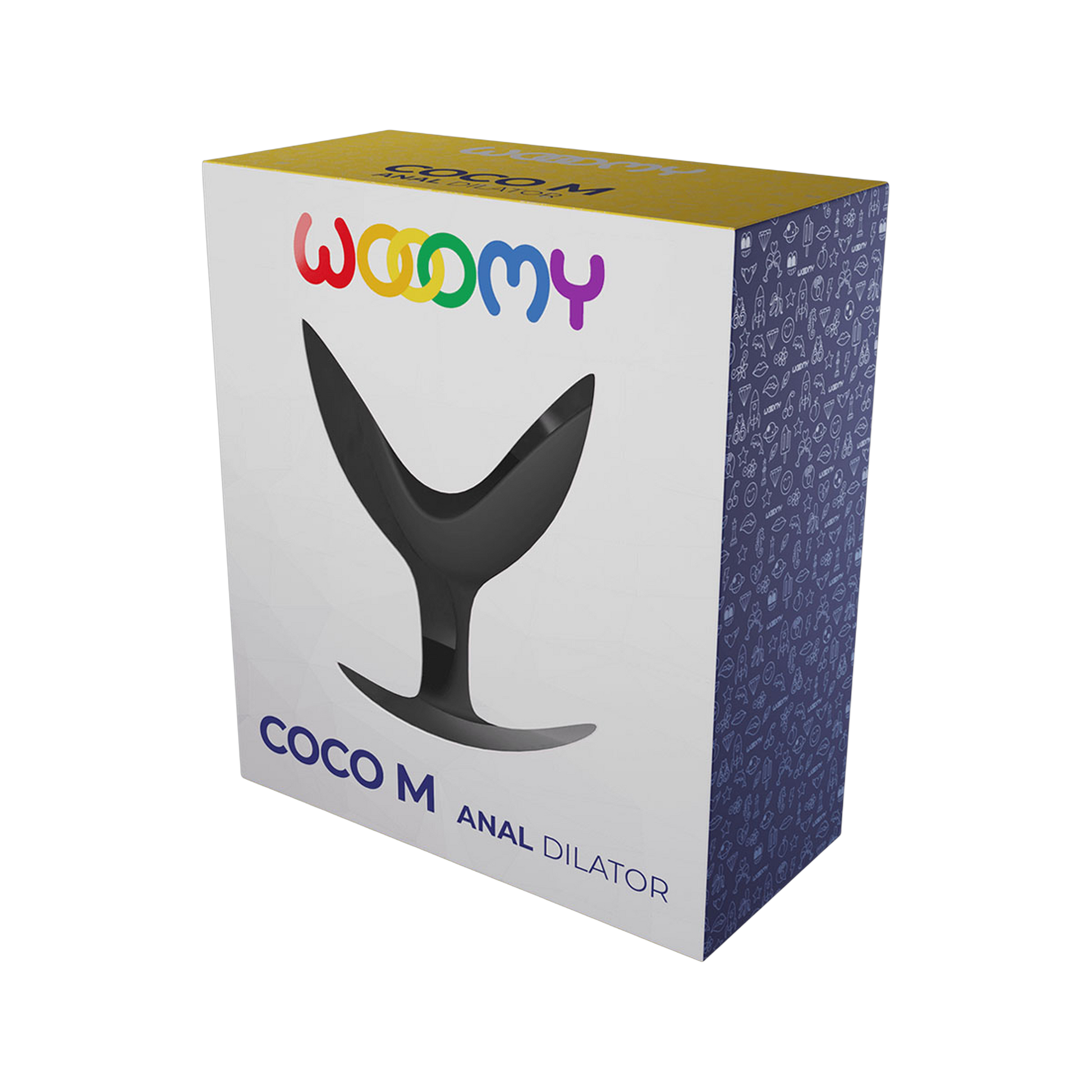 Packaging dilatateur anal Coco M Wooomy - boîte colorée - Oh My God'Z