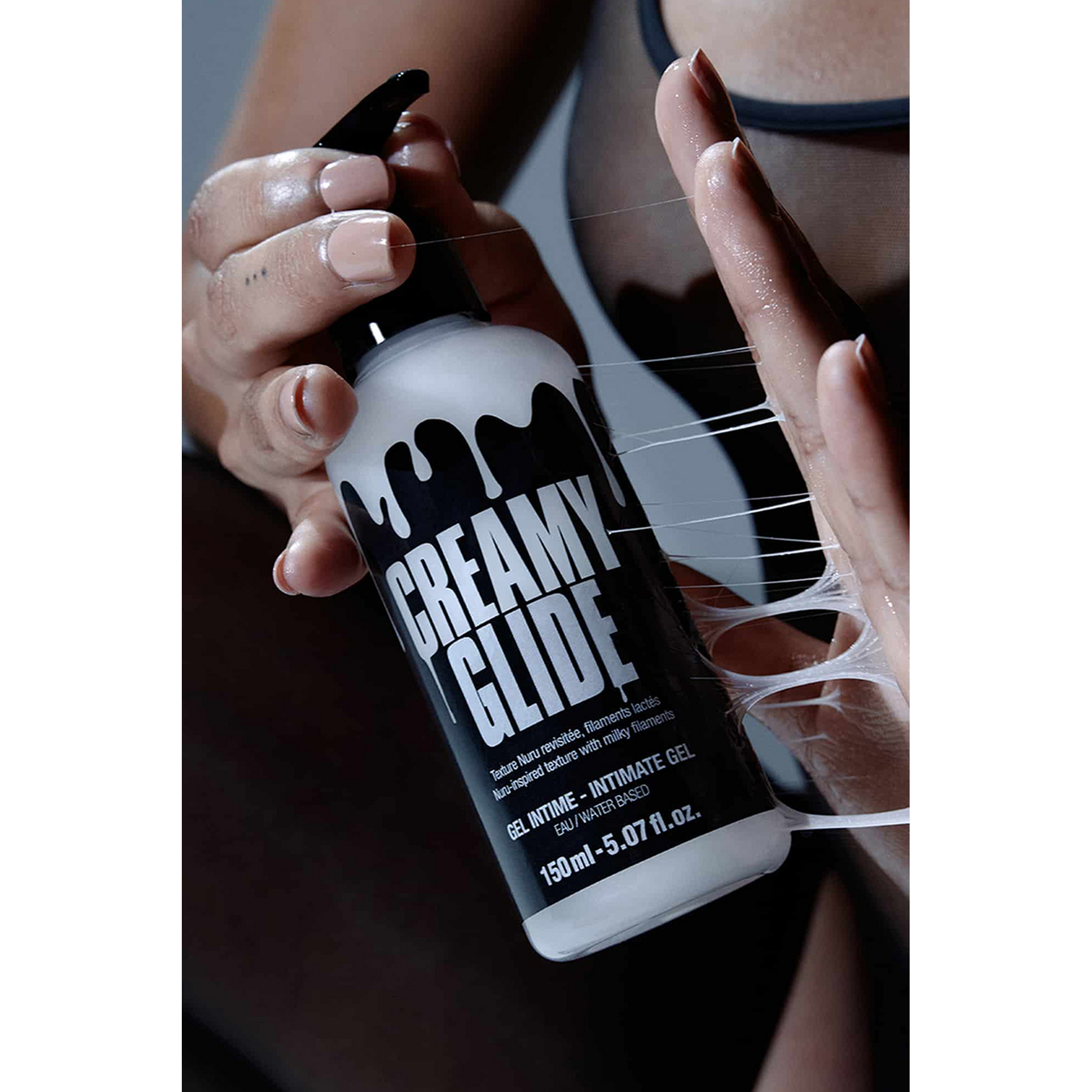 Gel intime Creamy Glide avec filaments lactés texture Nuru - Oh My God'Z
