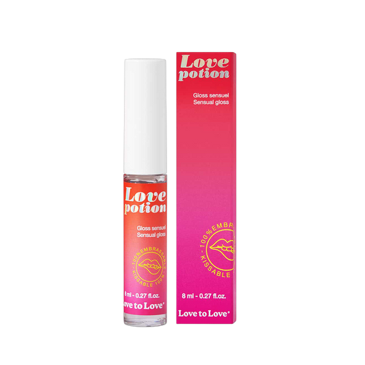 Gloss sensuel Love Potion 8ml effet chaud-froid et son packaging rouge dégradé Love to Love - Oh My God'Z
