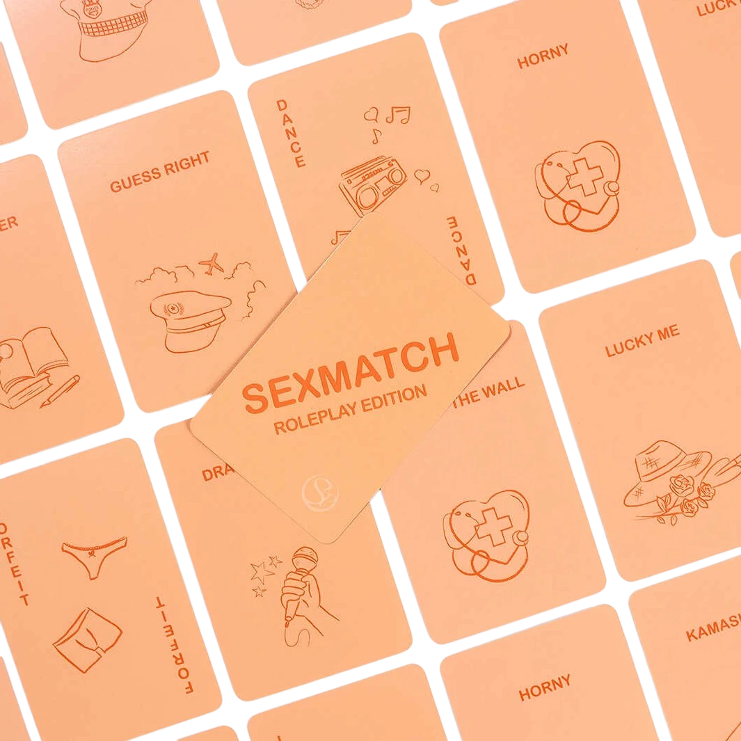 Detail des cartes Sexmatch Roleplay Edition peche avec illustrations et mots Dance, Horny, Kamasutra - Oh My God'Z