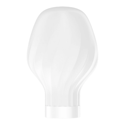 Embout rond blanc classique en silicone médical pour massage corporel vue détaillée - Oh My God'Z