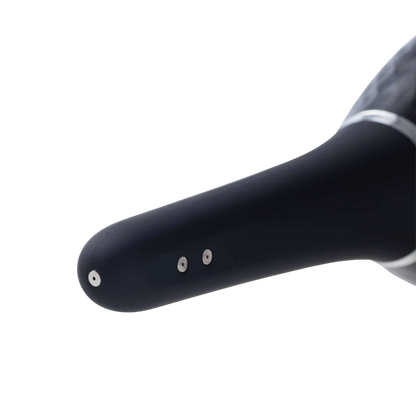 Embout silicone noir de la douche anale Auto Bulb avec trois orifices de pulverisation lateraux - Oh My God'Z