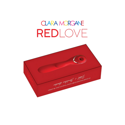 Packaging Red Love rouge avec fenêtre transparente montrant le stimulateur à l'intérieur - Oh My God'Z
