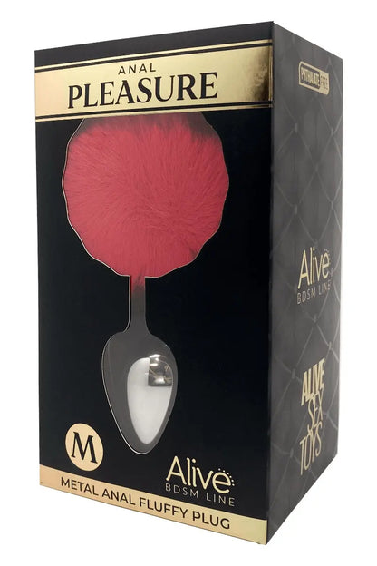 Oh My God'Z - sextoys - Plug métal Fluffy avec ponpon - Alive - plug - anal
