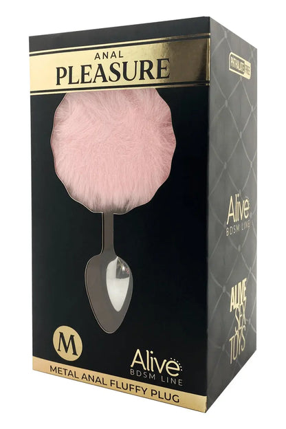 Oh My God'Z - sextoys - Plug métal Fluffy avec ponpon - Alive - plug - anal