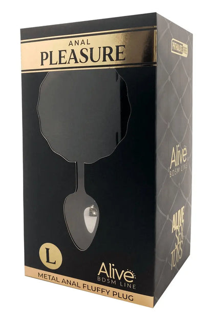 Oh My God'Z - sextoys - Plug métal Fluffy avec ponpon - Alive - plug - anal