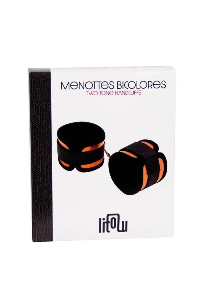 Menottes bicolores pour poignets ou chevilles - Litolu - Oh My God'Z - sextoys - bdsm - jeux érotiques