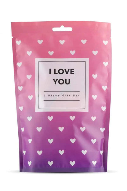 Oh My God'Z - Box coquine LoveBoxxx - I Love You - vibromasseur - menottes - plumeau - masque 