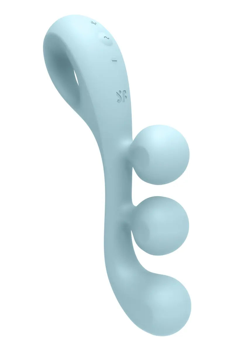 Multi-vibromasseur Tri Ball 2 bleu - Satisfyer - Oh My God'Z - sextoys