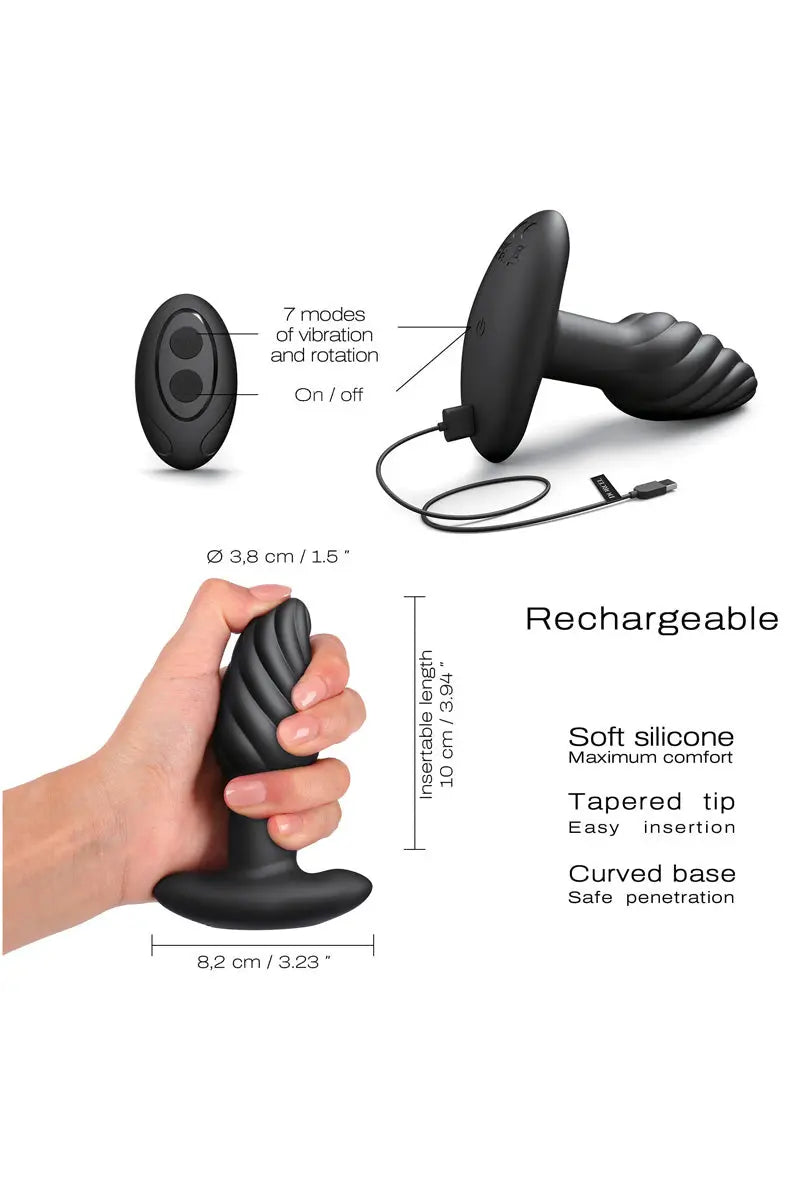 Plug anal rotatif Spin Plug - Dorcel - Oh My God'Z - sextoys