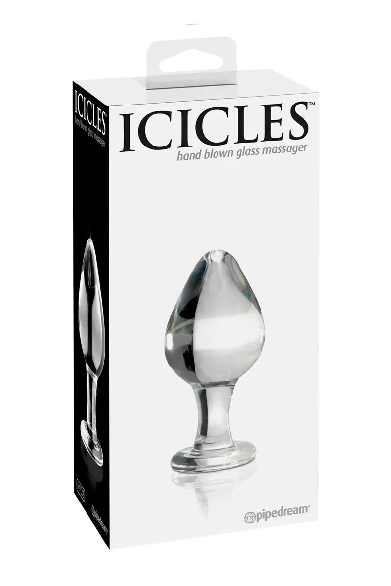 Oh My God'Z - Plug anal verre Icicles n° 25 -  verre incassable - Sans phtalate
