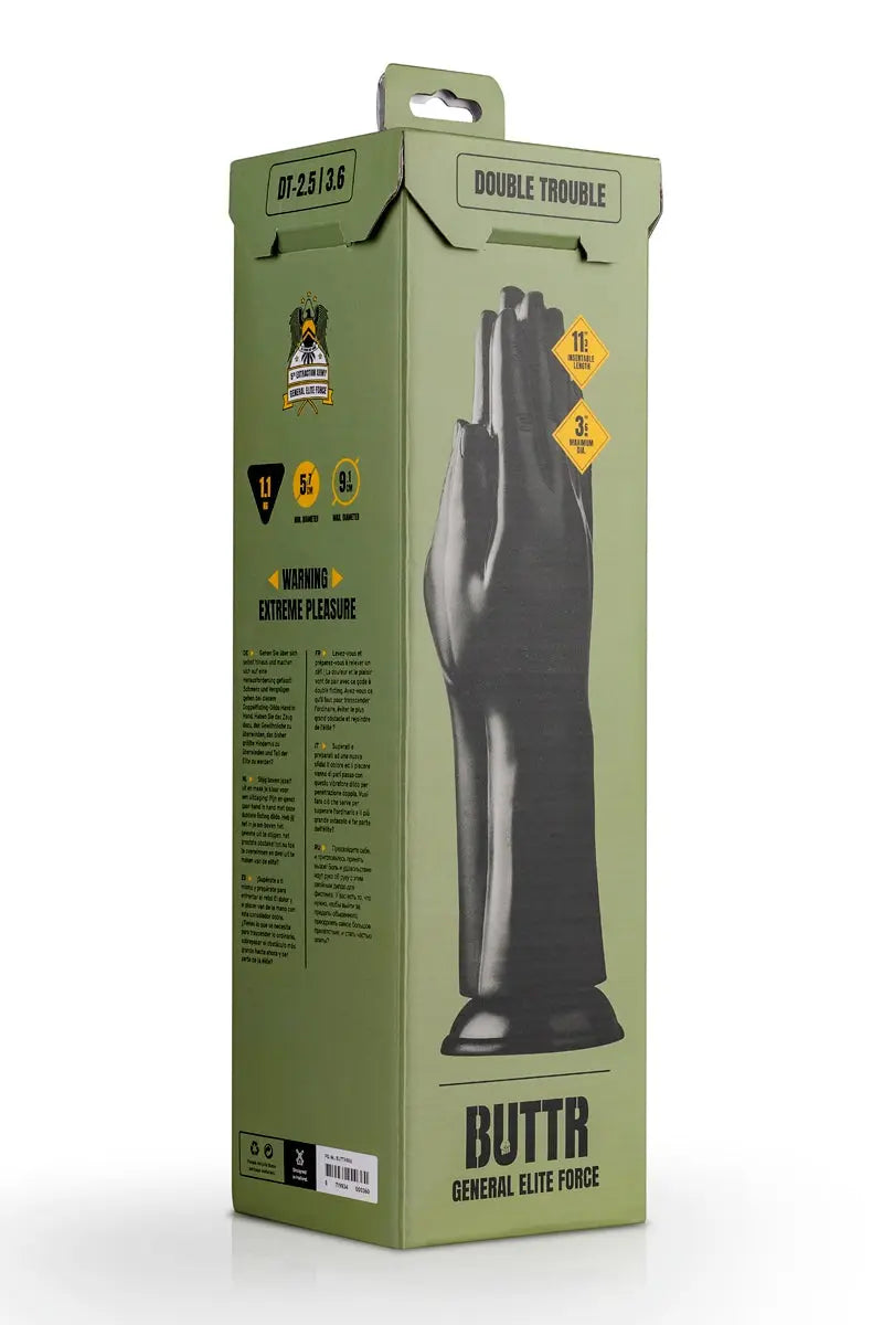 Oh My God'Z - Mains jointes 30,7x9,1cm Double Trouble - BUTTR - plug géant - bdsm