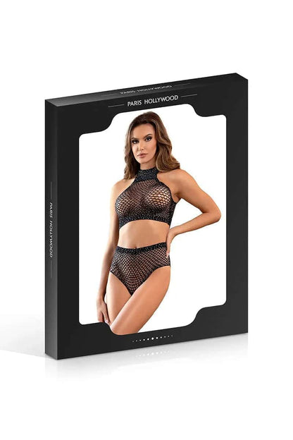 Ensemble 2 pièces résille et strass - Paris Hollywood TU - Oh My God'Z