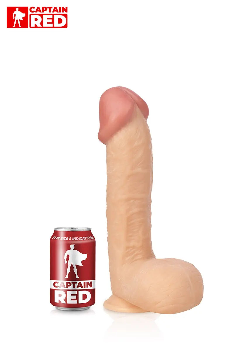 Oh My God'Z - Gode XXL The Super 29 x 6,5 cm - Captain Red - godemiché - bdsm
