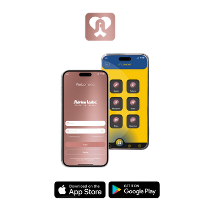 Application mobile Adrien Lastic sur smartphones pour le plug vibrant connecte Little Rocket II bleu - Oh My God'Z