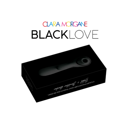 Packaging Black Love noir avec stimulateur visible, design elegant, coffret cadeau - Oh My God'Z