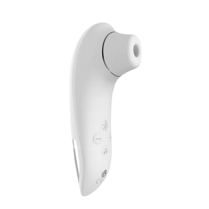 Stimulateur clitoridien Deluxe blanc avec buse d'aspiration et boutons de contrôle, design ergonomique - Oh My God'Z