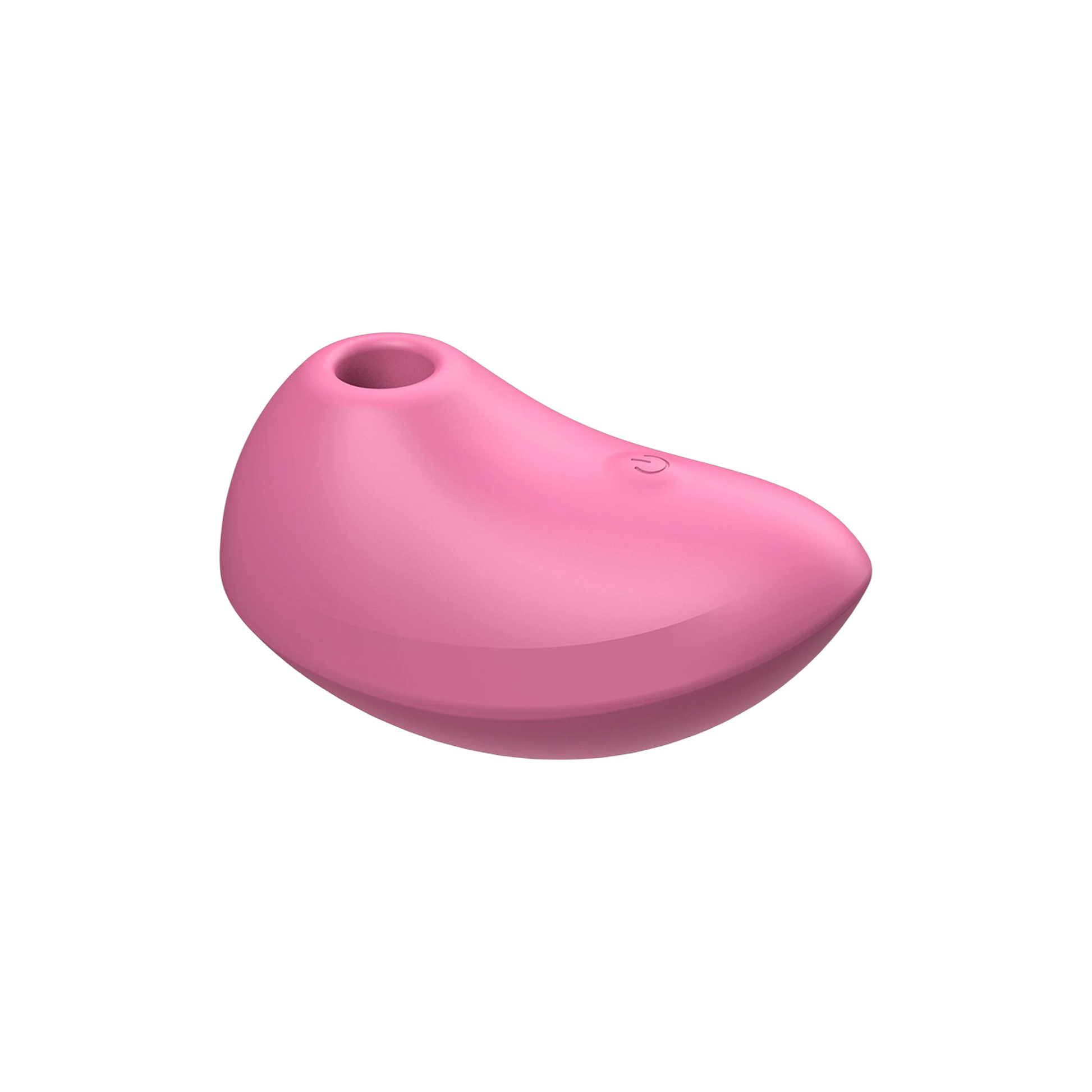 Stimulateur Zen Air Xocoon rose, vue latérale montrant son design ergonomique compact - Oh My God'Z