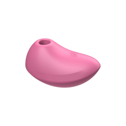 Stimulateur Zen Air Xocoon rose, vue latérale montrant son design ergonomique compact - Oh My God'Z