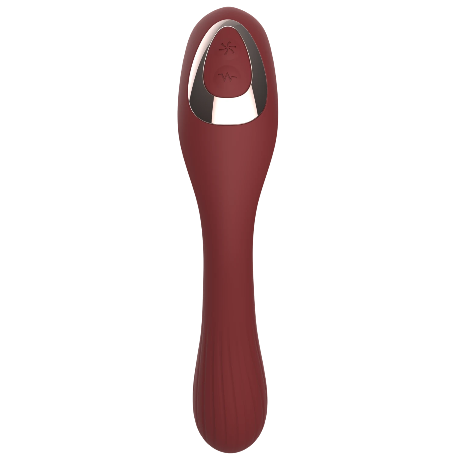 Commandes tactiles du sextoy DINA bordeaux, boutons de contrôle des 10 modes de vibration intégrés - Oh My God'Z