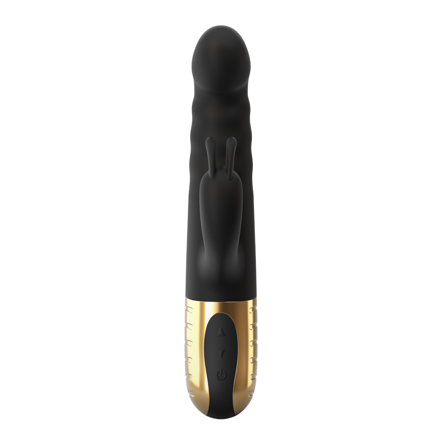 Vue latérale du G-Stormer Dorcel montrant la courbure point G et le stimulateur clitoridien flexible - Oh My God'Z
