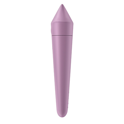 Vibromasseur Ultra Power Bullet 8 Satisfyer lilas, vue de dos lisse en silicone biocompatible - Oh My God'Z