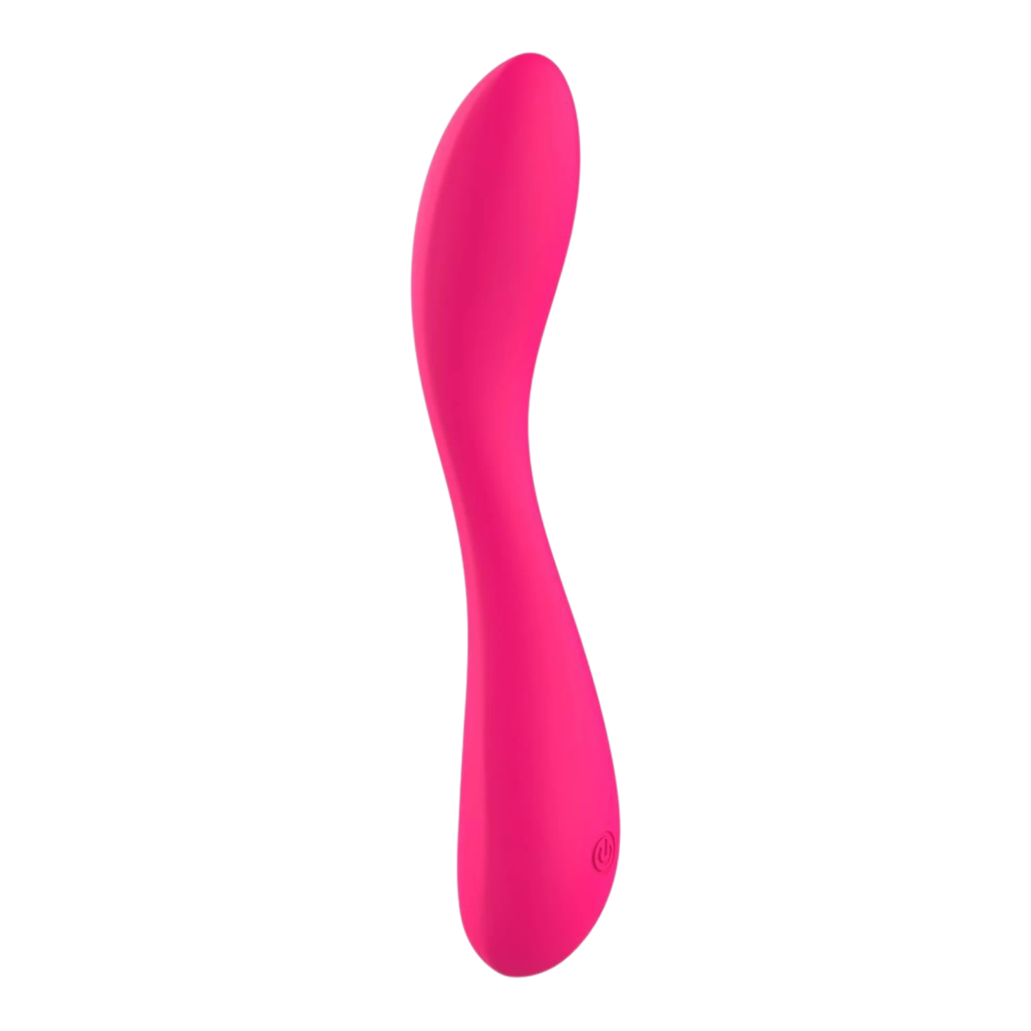 Vibromasseur rose en silicone liquide 10 vitesses, légèrement courbé, rechargeable USB - Oh My God'Z