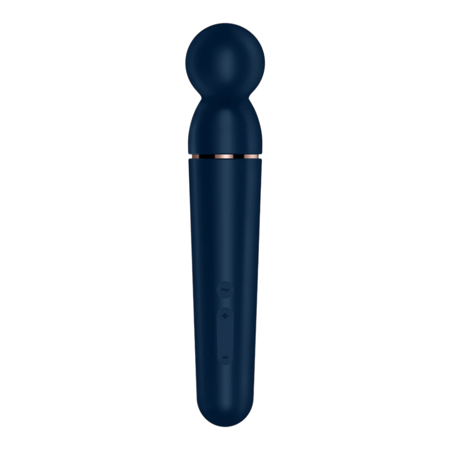 Vibromasseur wand bleu complet avec panneau de contrôle visible et finition silicone mate élégante - Oh My God'Z