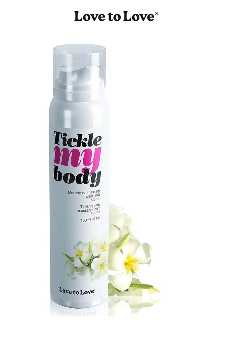 Oh My God'Z - Mousse crépitante de massage - Monoï 150ml - massage - corps - jeux érotiques