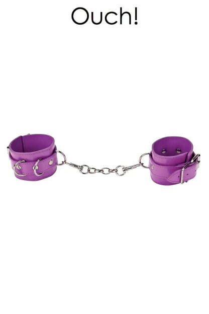 Menottes en cuir - Oh My God'Z - bdsm -jeux érotiques