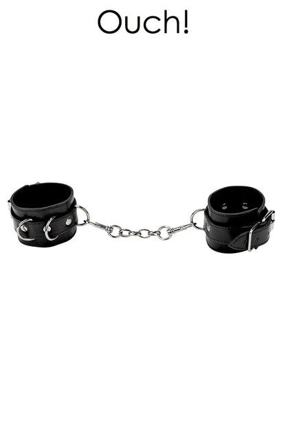 Menottes en cuir - Oh My God'Z - bdsm -jeux érotiques