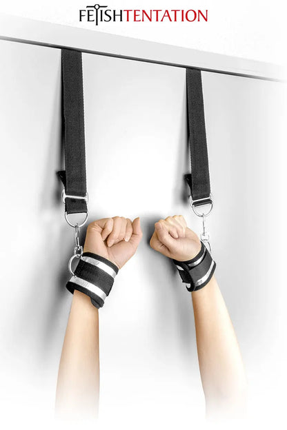 Oh My God'Z - Menottes de suspension de porte - bdsm - menottes - sangles - jeu érotique 