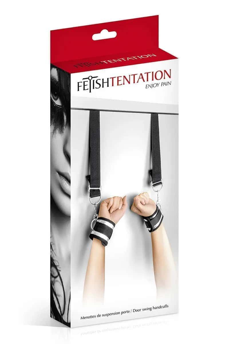 Oh My God'Z - Menottes de suspension de porte - bdsm - menottes - sangles - jeu érotique