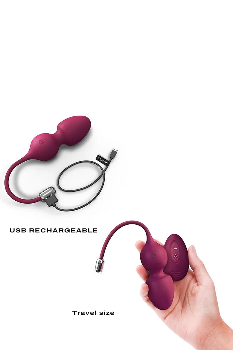 Oh My God'Z - Love balls télécommandées bordeaux - Dorcel - geisha - Kegel - sextoys