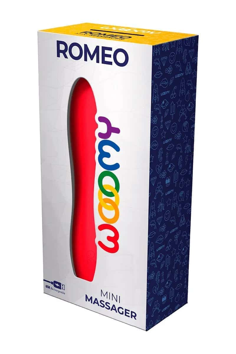 Oh My God'Z - sextoys - Mini vibro Romeo - Wooomy - mini vibromasseur - vibromasseur - clitoris - clitoridien - rouge