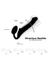 Oh My God'Z - Gode ceinture Strap On - Taille M - godemiché - gode ceinture - longueur 23?5cm - diamètre 3,3 - sextoys - noir
