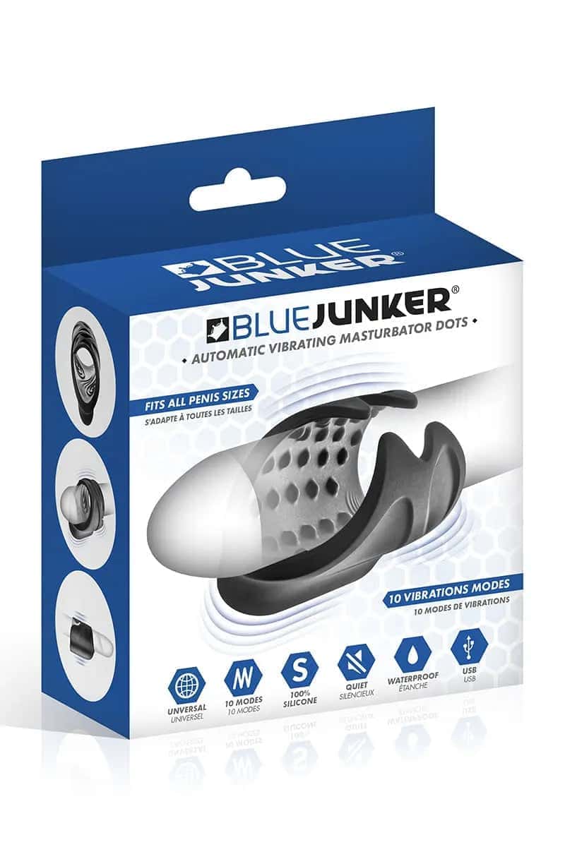Oh My God'Z - sextoys - Masturbateur vibrant automatique avec ergots - Blue Junker - masturbateur - homme - plaisir masculin