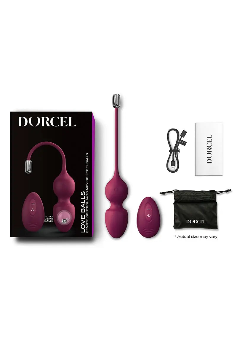 Oh My God'Z - Love balls télécommandées bordeaux - Dorcel - geisha - Kegel - sextoys